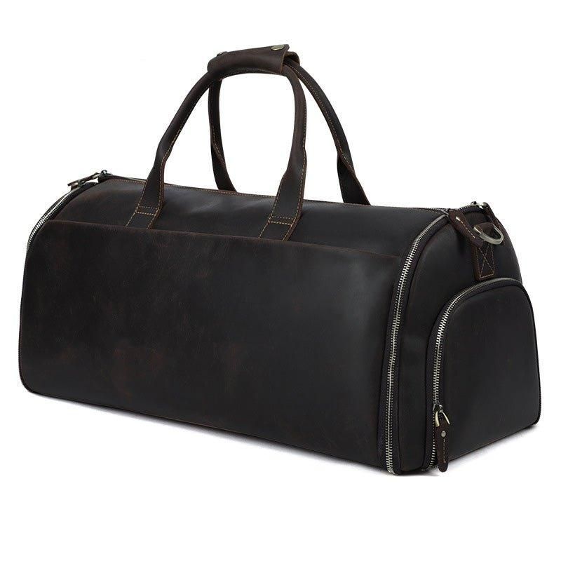 Sac À Vêtements Cuir Avec Compartiment Chaussures