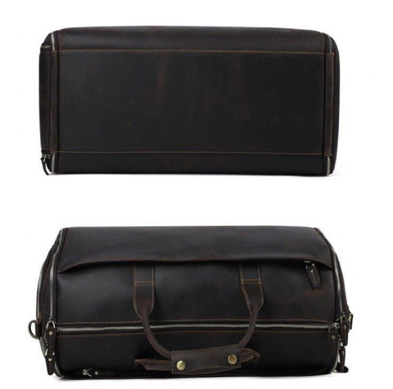 Sac À Vêtements Cuir Avec Compartiment Chaussures