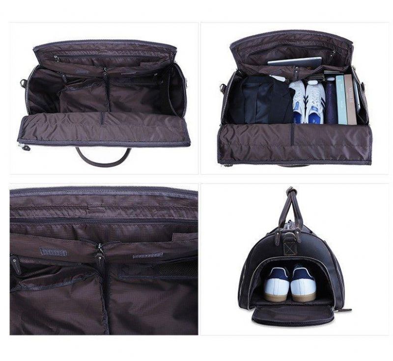 Sac À Vêtements Cuir Avec Compartiment Chaussures
