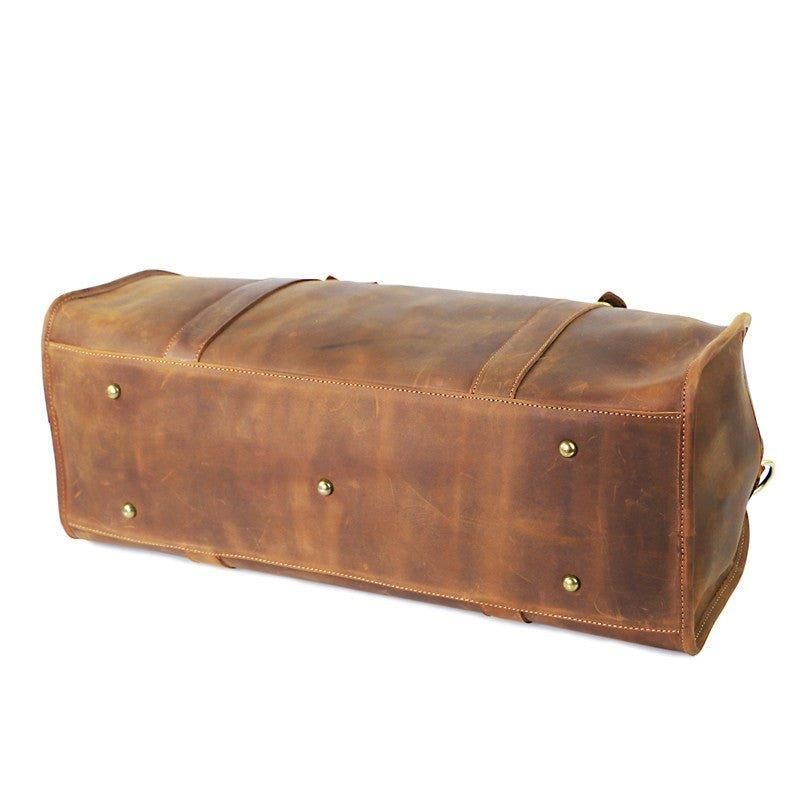 Sac Voyage Cuir Pour Hommes Avec Serrure