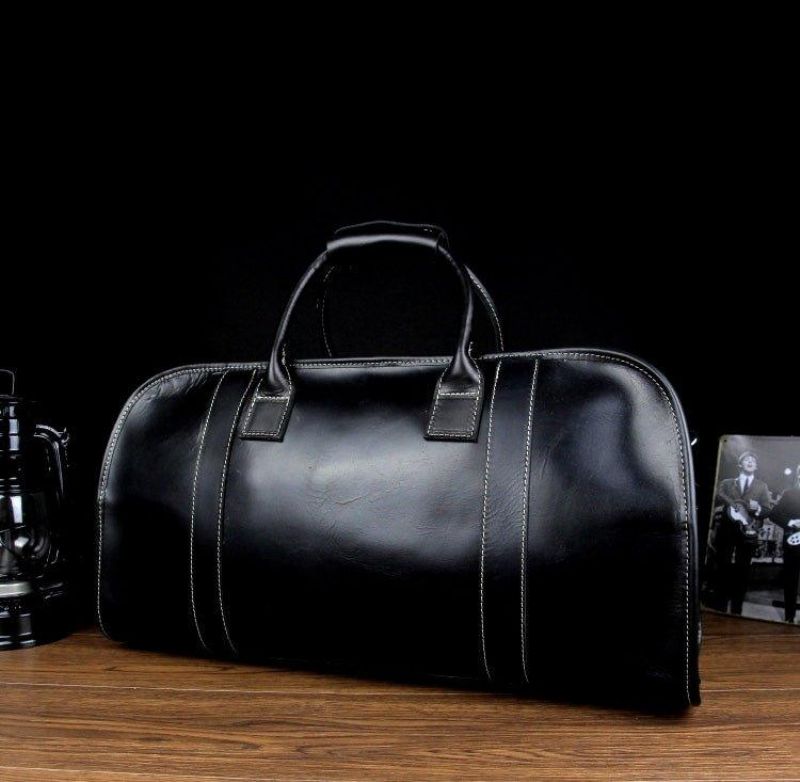 Sac Voyage Cuir Pour Hommes Avec Serrure