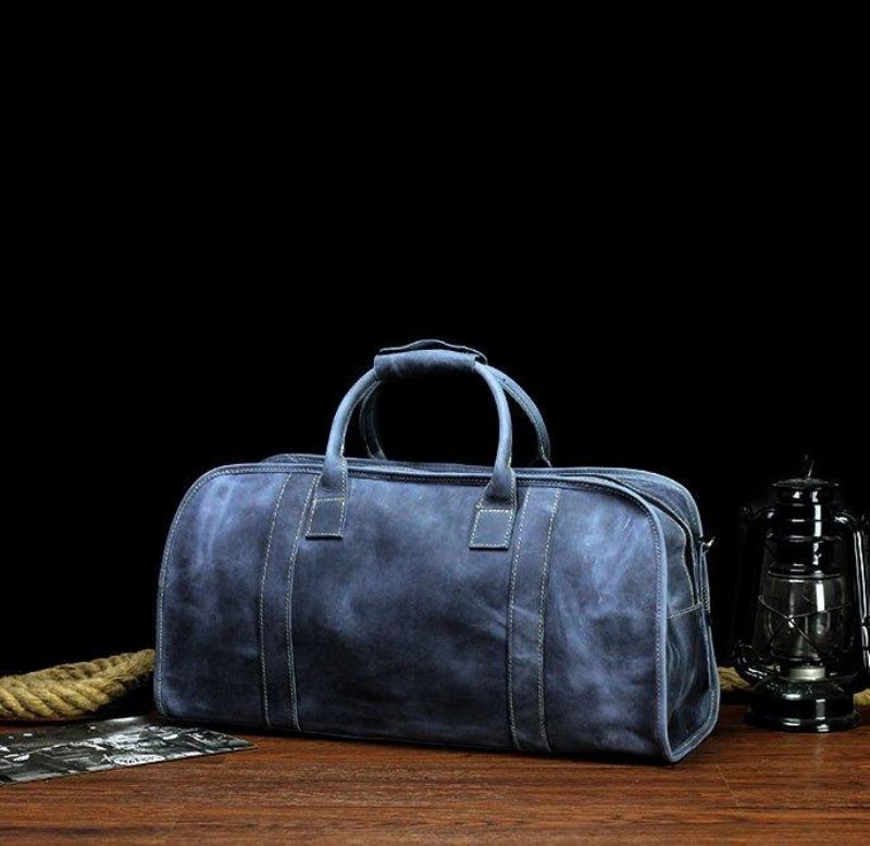 Sac Voyage Cuir Pour Hommes Avec Serrure