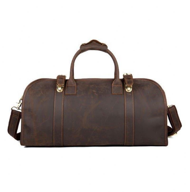 Sac Voyage Cuir Pour Hommes Avec Serrure