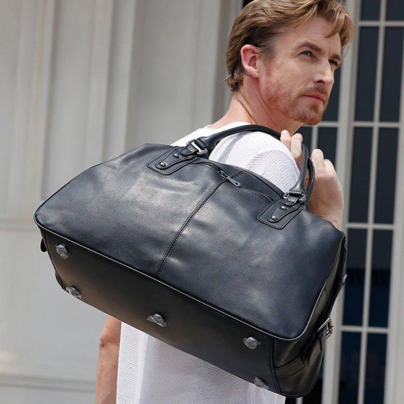 Sac Voyage Cuir Noir
