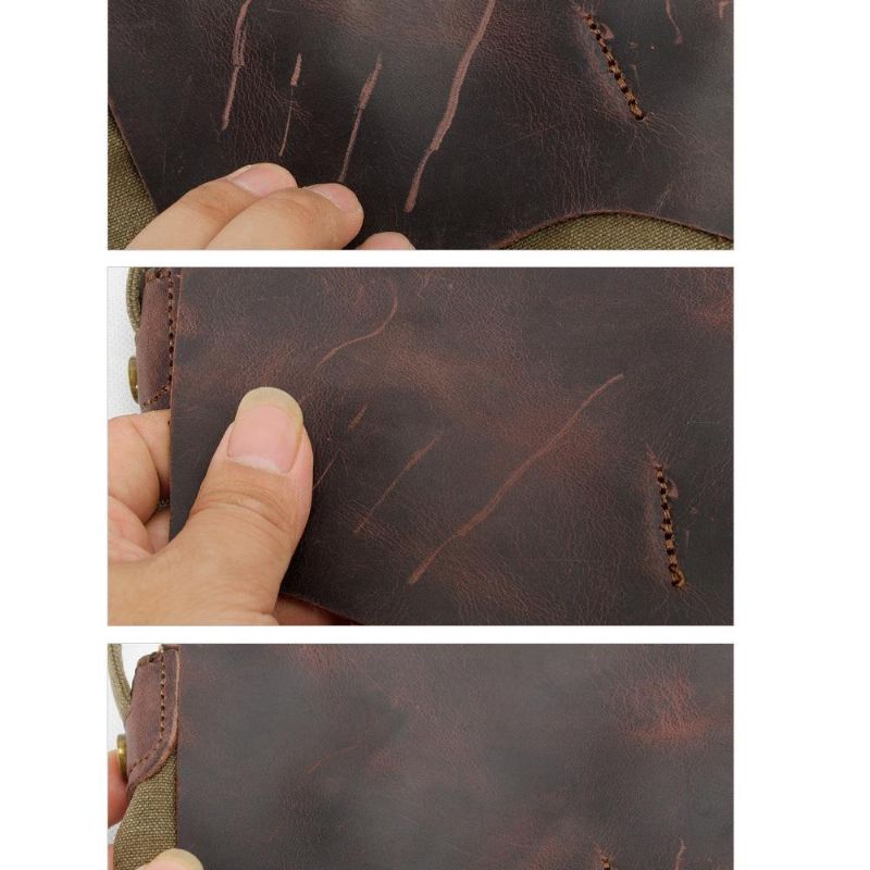 Sac Week-end Cuir Pour Hommes Avec Compartiment À Chaussures