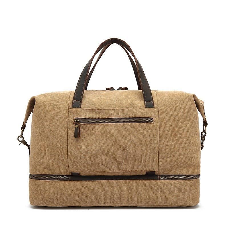 Sac Week-end Toile Avec Compartiment Inférieur Pour Chaussures