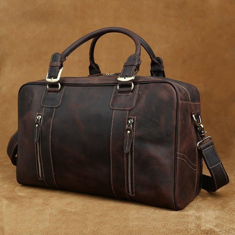Sac Week-end Voyage Cuir Vintage Pour Hommes