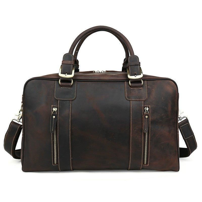 Sac Week-end Voyage Cuir Vintage Pour Hommes