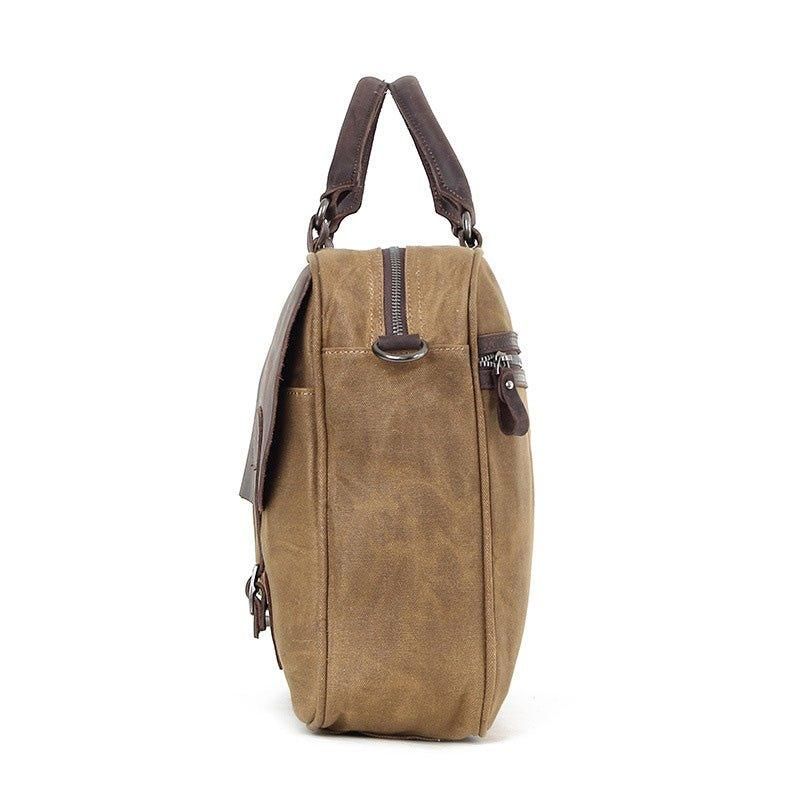 Sacoche Besace Pour Homme Toile Et Cuir