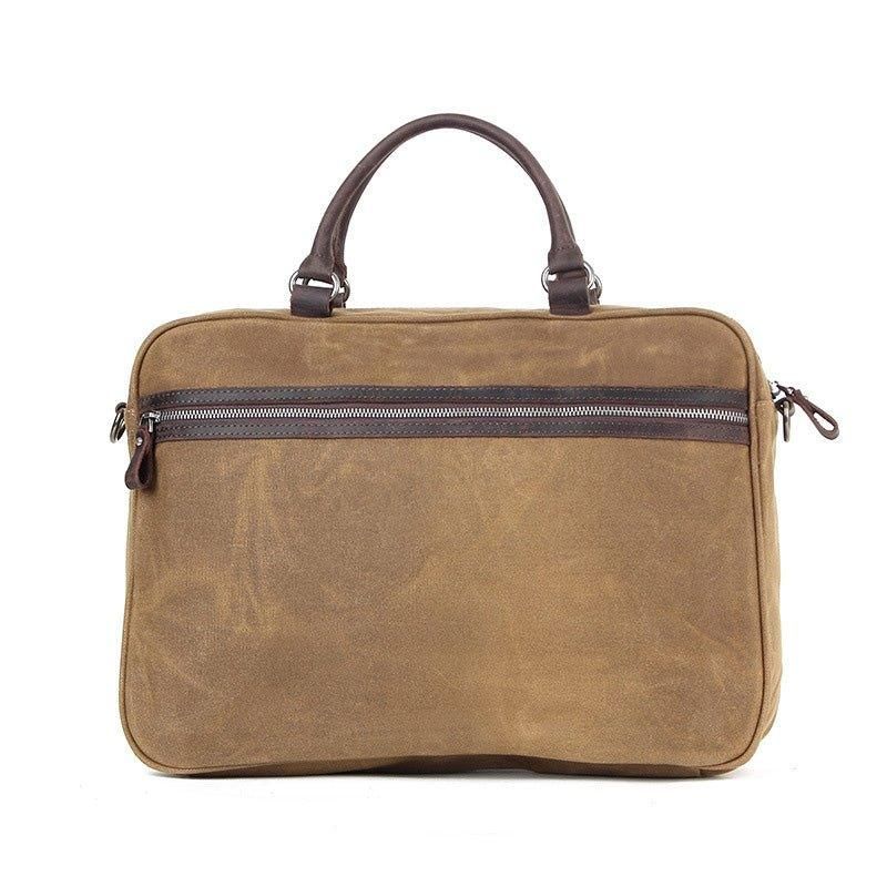 Sacoche Besace Pour Homme Toile Et Cuir