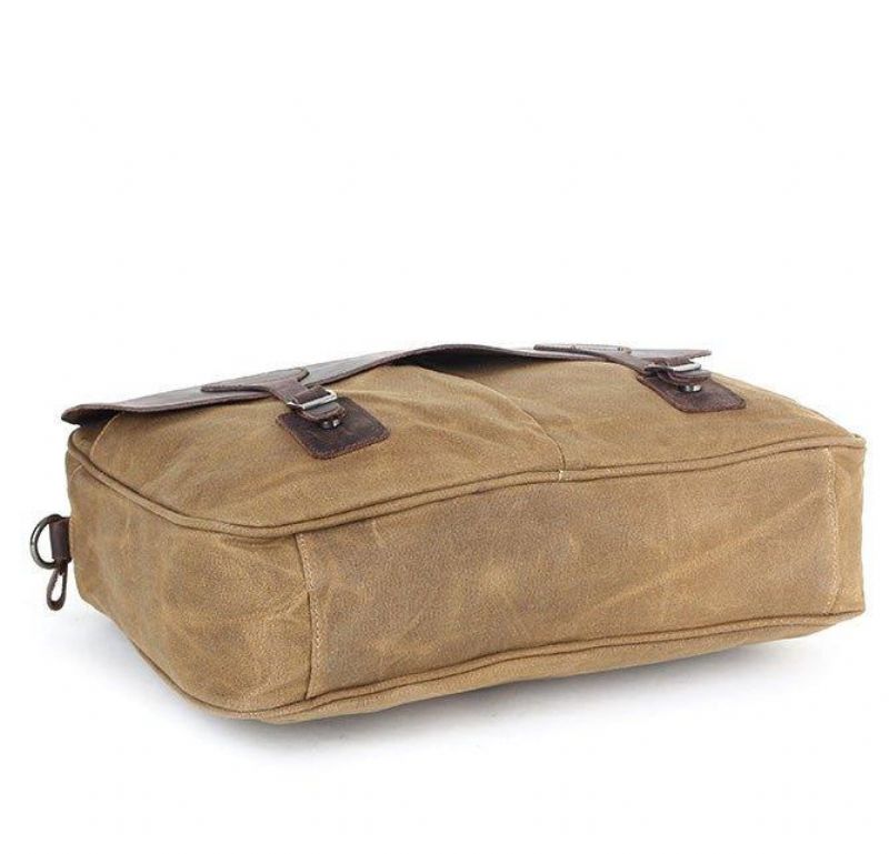 Sacoche Besace Pour Homme Toile Et Cuir