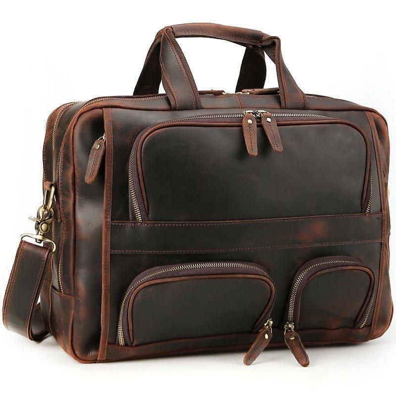 Sacoche Cuir Pour Homme Ordinateur Portable 17 Pouces