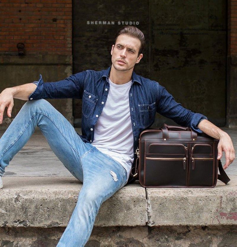 Sacs Bureau Cuir Pour Hommes