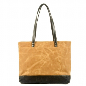 Sacs Fourre-tout Cuir Et Toile Cirée