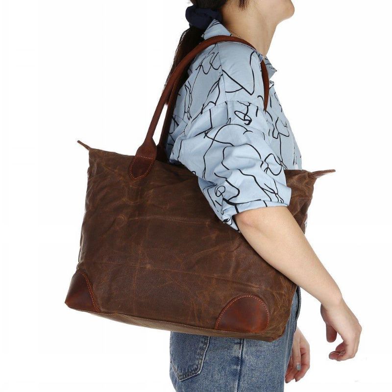 Sacs Fourre-tout Toile Avec Fermeture À Glissière
