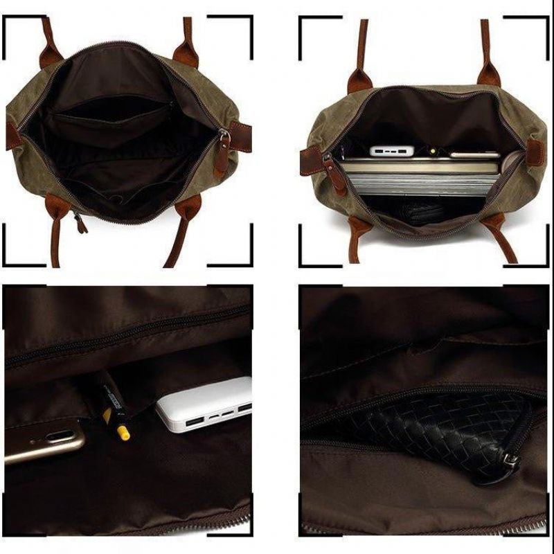 Sacs Fourre-tout Toile Avec Fermeture À Glissière