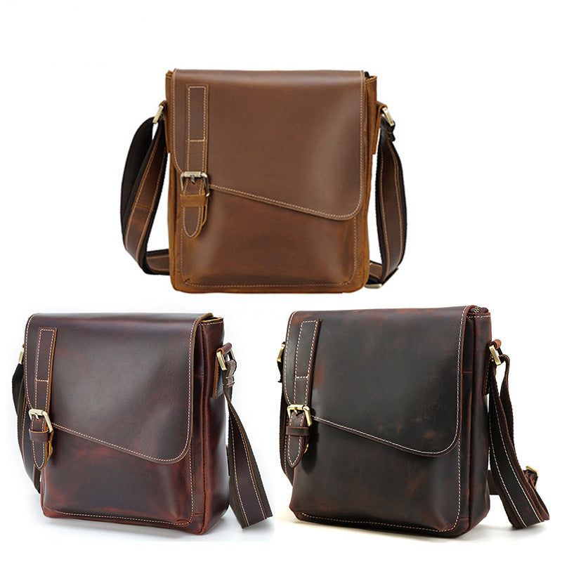 Sacs Pour Hommes Sac À Bandoulière Vintage Cuir Véritable