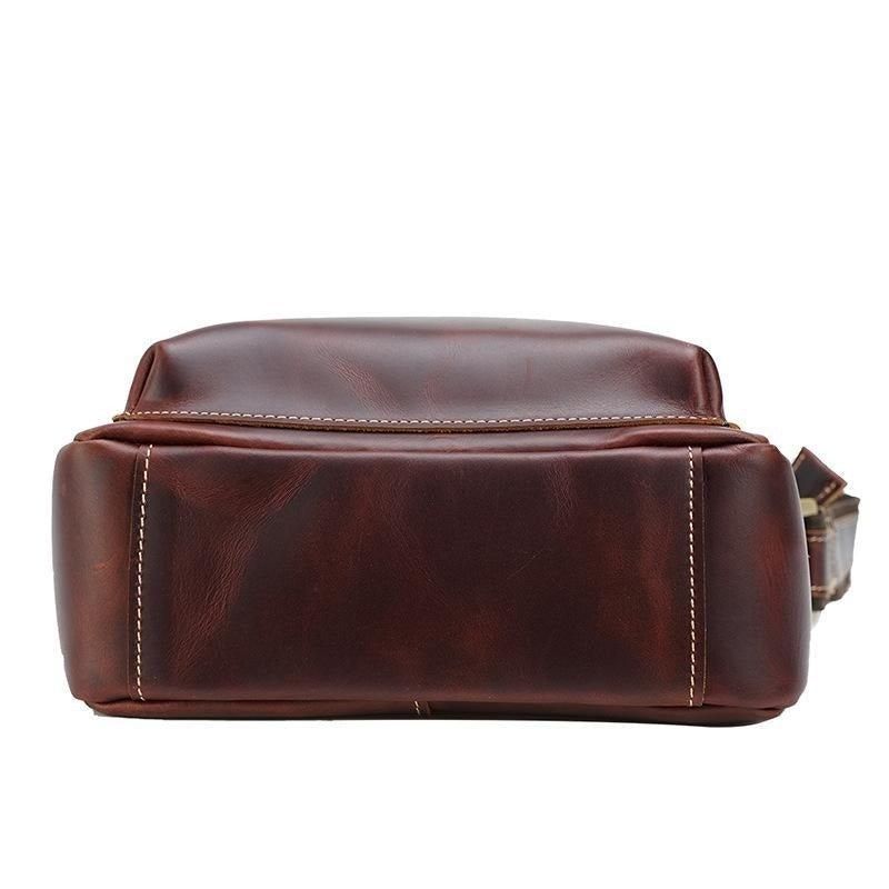 Sacs Pour Hommes Sac À Bandoulière Vintage Cuir Véritable