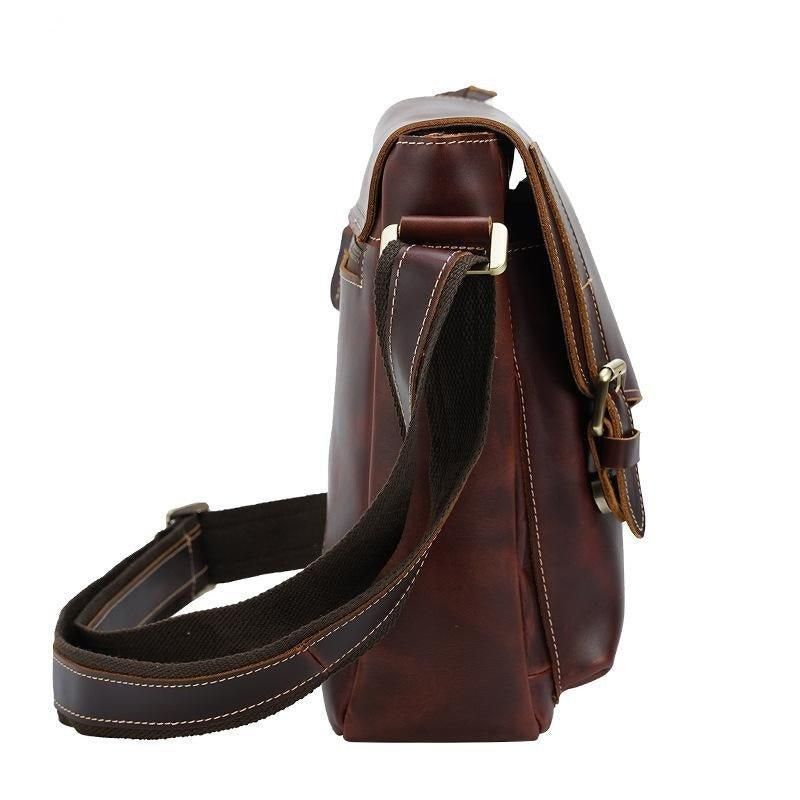 Sacs Pour Hommes Sac À Bandoulière Vintage Cuir Véritable