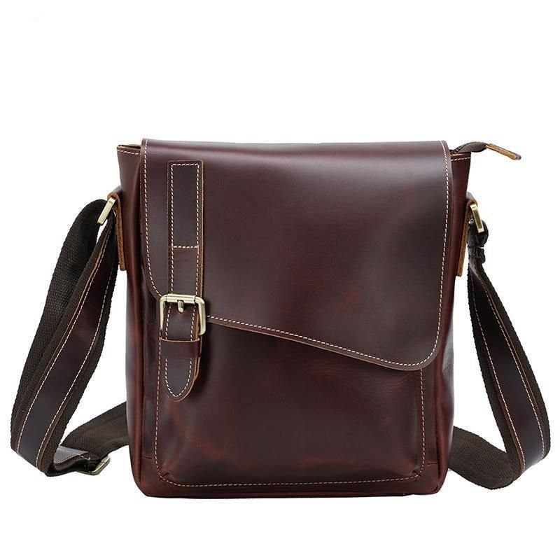 Sacs Pour Hommes Sac À Bandoulière Vintage Cuir Véritable