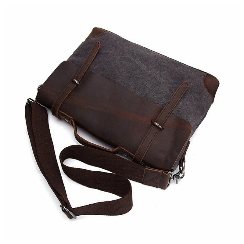 Sacs Messager Pour Ordinateur Portable Homme Cuir Et Toile