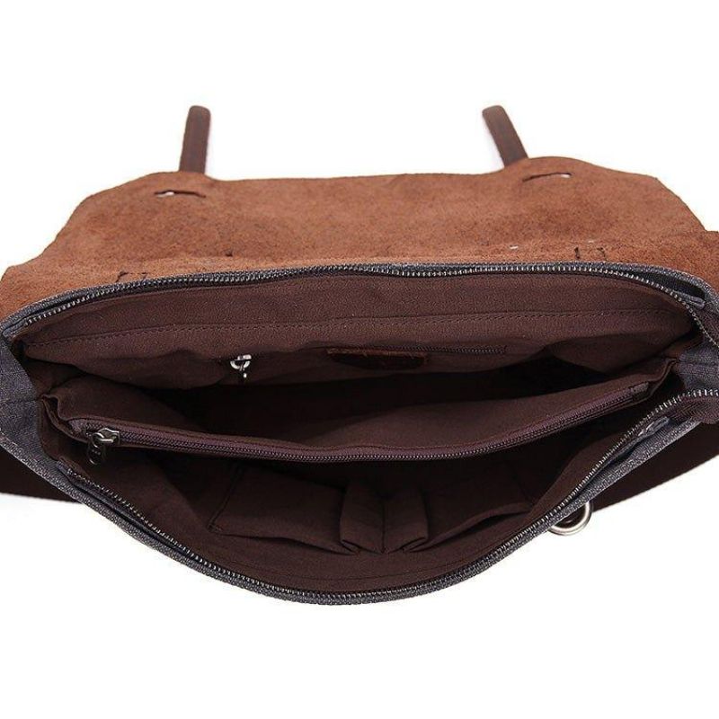 Sacs Messager Pour Ordinateur Portable Homme Cuir Et Toile