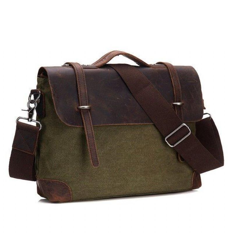 Sacs Messager Pour Ordinateur Portable Homme Cuir Et Toile