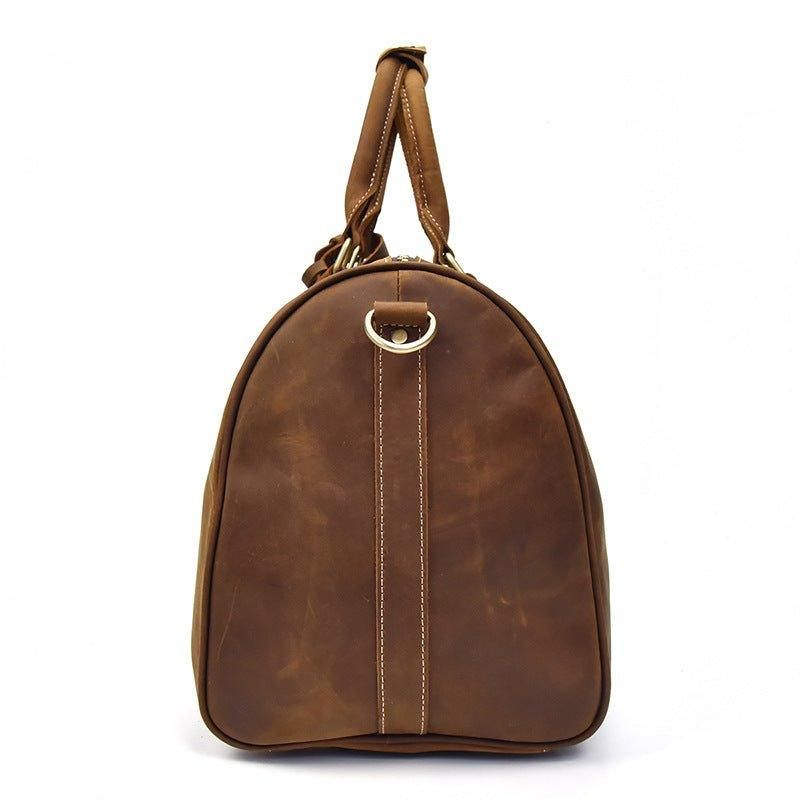 Sacs Polochons Cuir Véritable Pour Hommes 18 Pouces