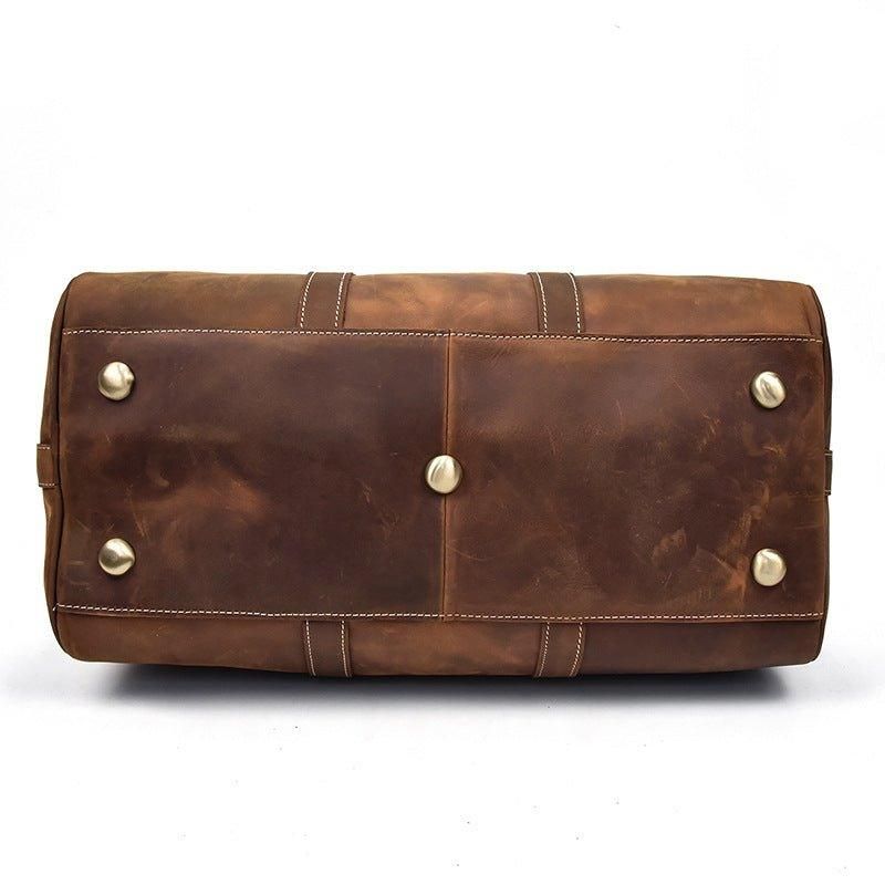 Sacs Polochons Cuir Véritable Pour Hommes 18 Pouces