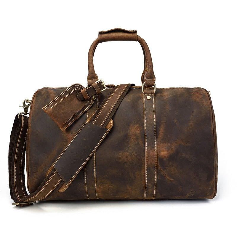 Sacs Polochons Cuir Véritable Pour Hommes 18 Pouces