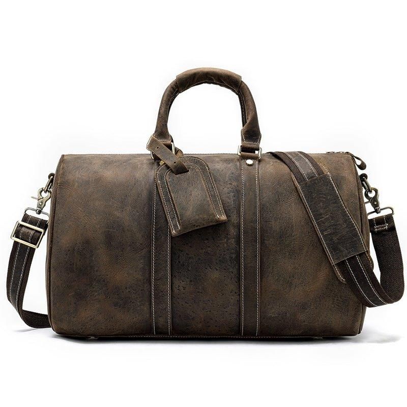 Sacs Polochons Cuir Véritable Pour Hommes 18 Pouces