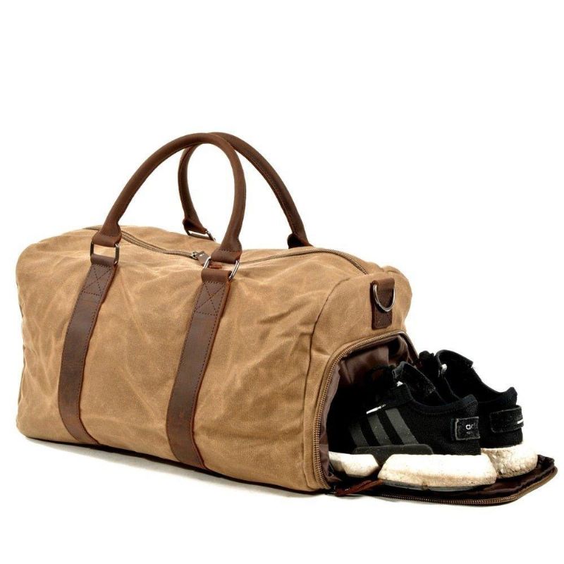 Sacs Sport Toile Cirée Avec Compartiment À Chaussures